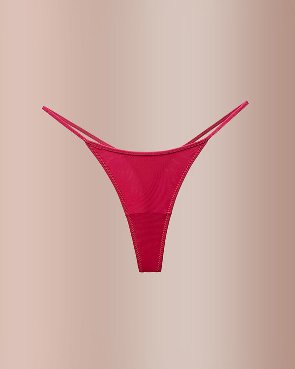 Animal Print Thin Strap Brief