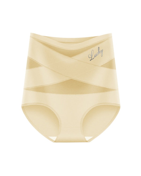 Crossover High-Waist Tummy Control Panties
