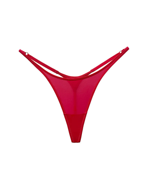 Adjustable Ice Silk Seamless Thong