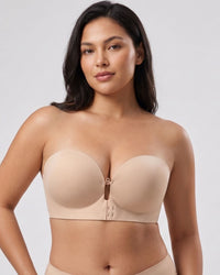 Front-Closure Strapless Push-Up Bra (For CD)