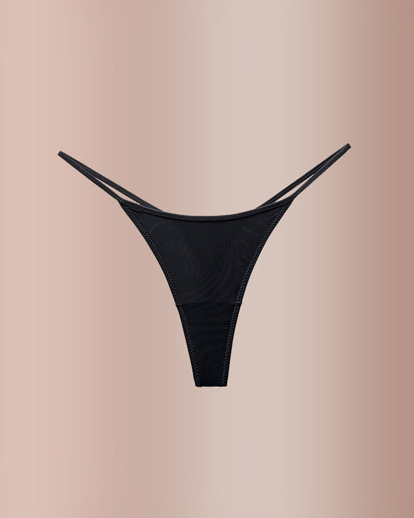 Animal Print Thin Strap Brief