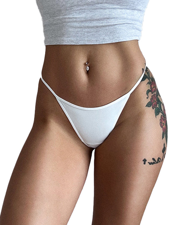 Animal Print Thin Strap Brief