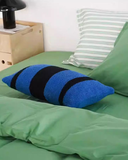 Dopamine Bee Stripe Lumbar Pillow - Colorful Accent Cushion for Sofa & Bed