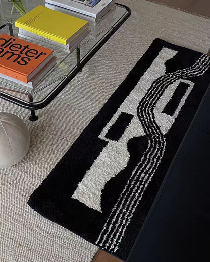 Nordic-Inspired Long Tufted Area Rug - Soft & Non-Slip Runner for Living Room & Bedroom