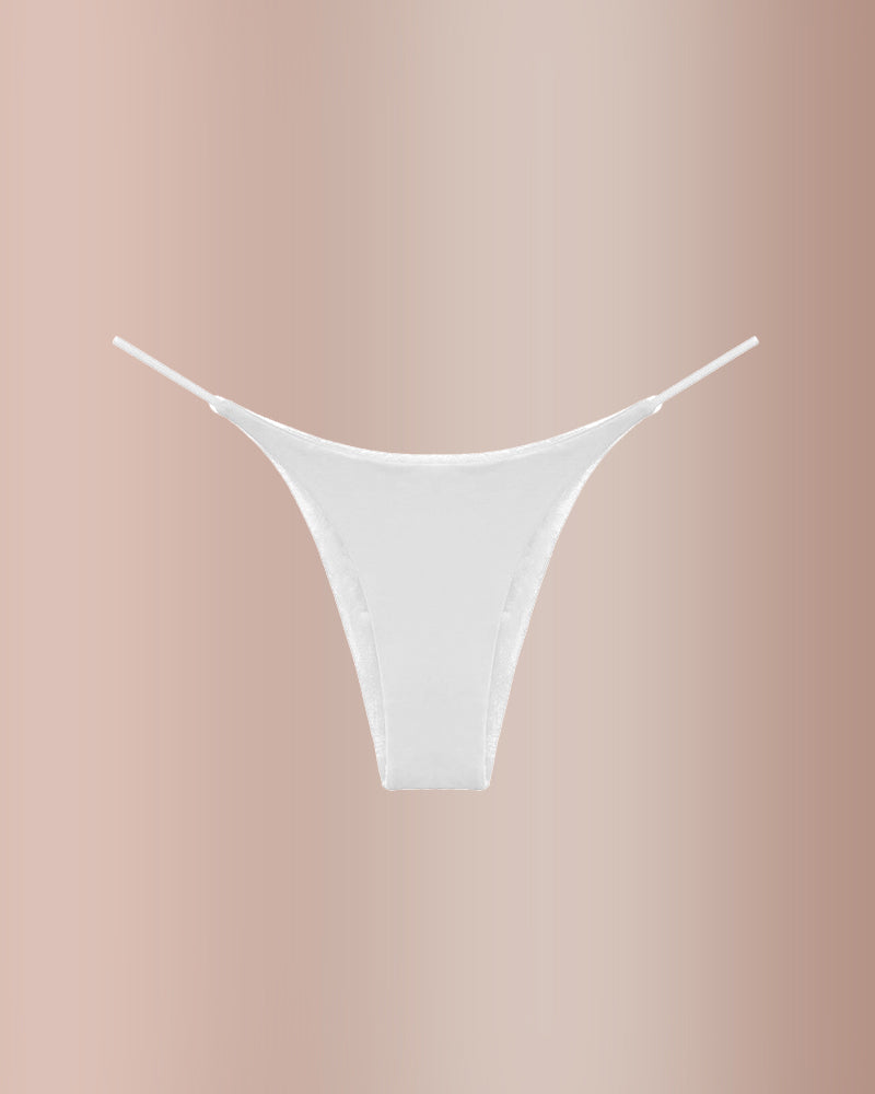 Low-Rise Cotton Double Strap Semi-Thong