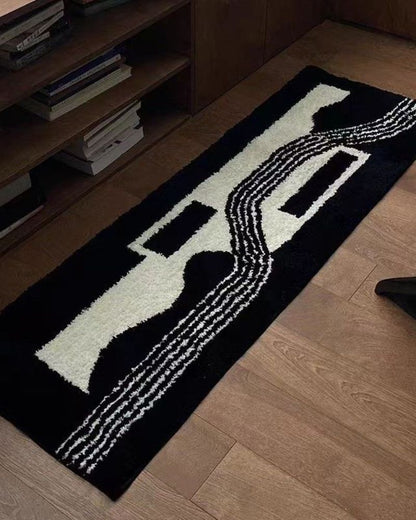 Nordic-Inspired Long Tufted Area Rug - Soft & Non-Slip Runner for Living Room & Bedroom