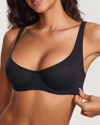 Unlined Support Seamless Balconette Bra