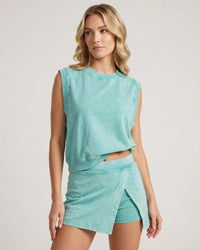 Cotton Sleeveless Tee & Shorts Set