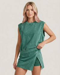 Cotton Sleeveless Tee & Shorts Set