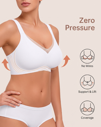 Reggiseno incrociato in rete con scollo a V