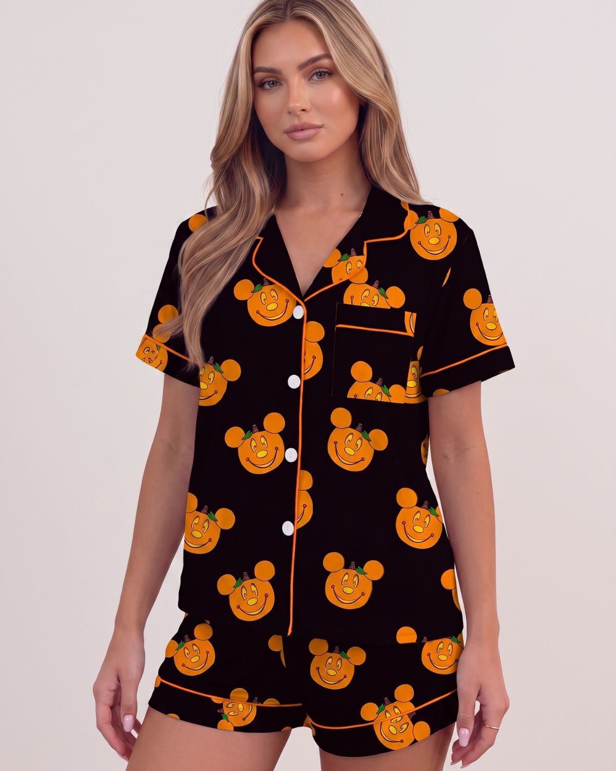 Halloween Cartoon 2-Piece Pajama Set