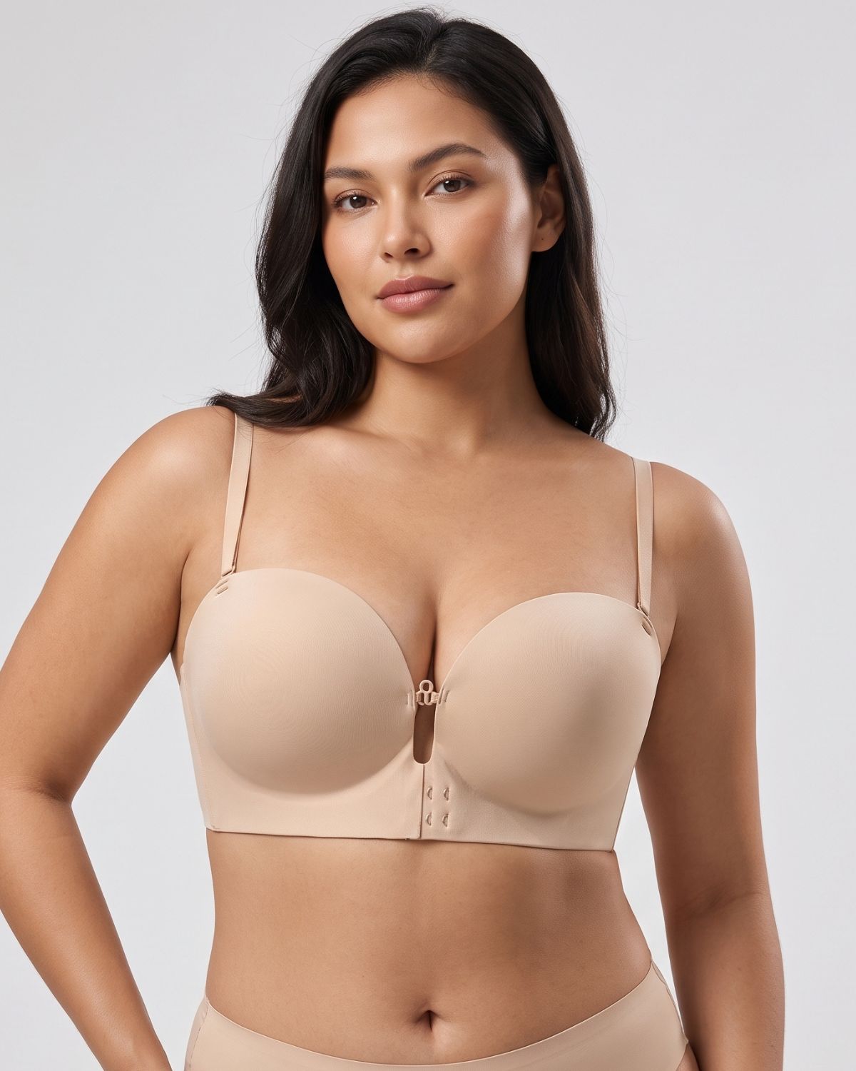 Front-Closure Strapless Push-Up Bra (For CD)