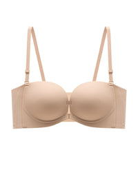 Double Front-Closure Strapless Bra