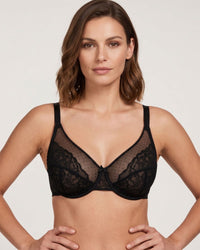 Full Coverage Floral Lace Bra