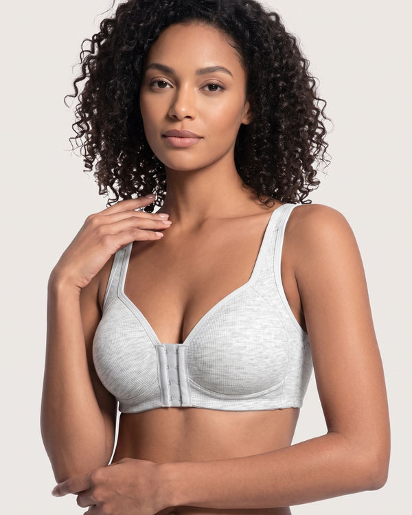 Easy-On Front Closure Wireless Support Bra