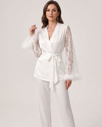 Cozy Fur Long Sleeve Lounge Set