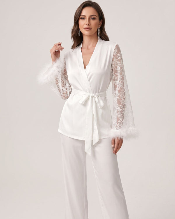 Cozy Fur Long Sleeve Lounge Set