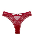 Sheer Heart Mesh Lace Thong