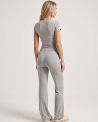 Short Sleeve Drawstring Lounge Set