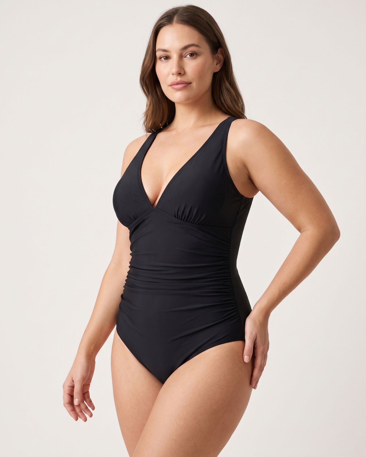 Ruched Tummy Control One-Piece Swimsuit