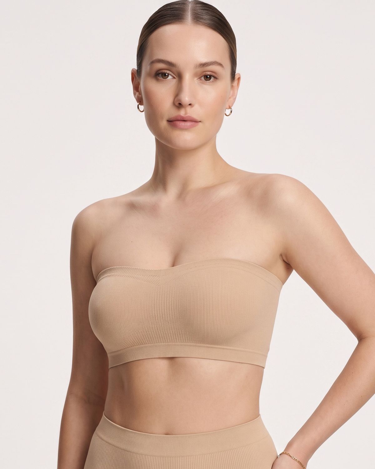 Stay‑Put Wireless Seamless Bandeau Bra
