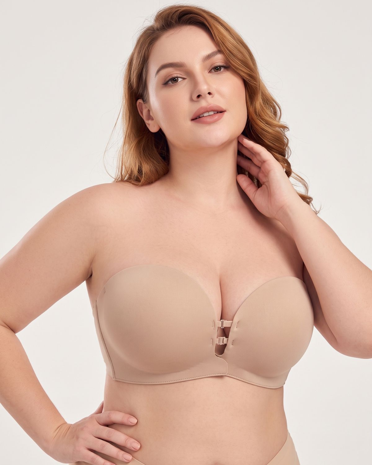 Front-Closure Strapless Push-Up Bra (For EF)