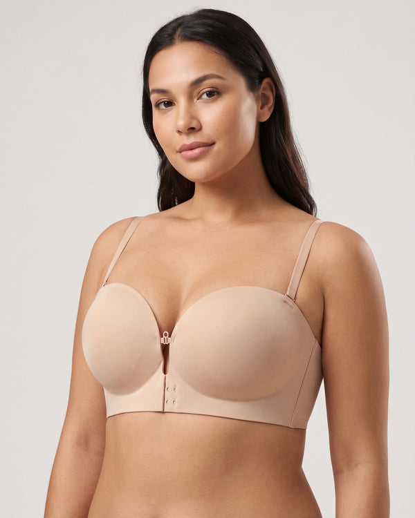 Front-Closure Strapless Push-Up Bra (For CD)
