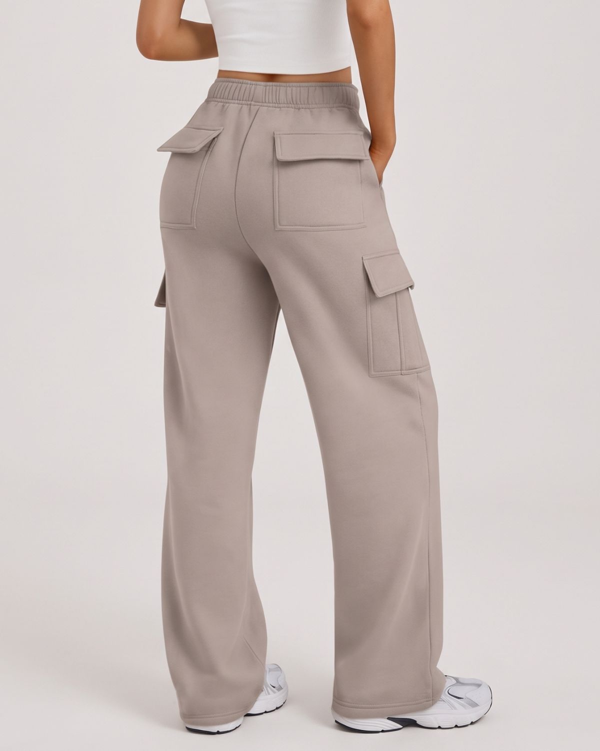 Relaxed Straight-Leg Pants with Pockets