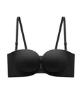 Double Front-Closure Strapless Bra