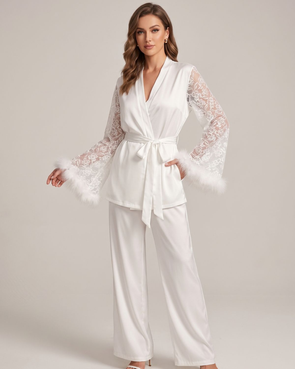 Cozy Fur Long Sleeve Lounge Set