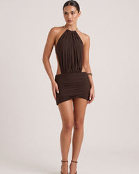 Choker Halter Backless Bodycon Mini Dress