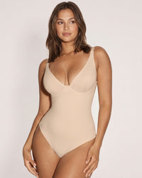 V Neck Bodysuit Tummy Control Shapewear