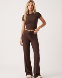 Short Sleeve Drawstring Lounge Set