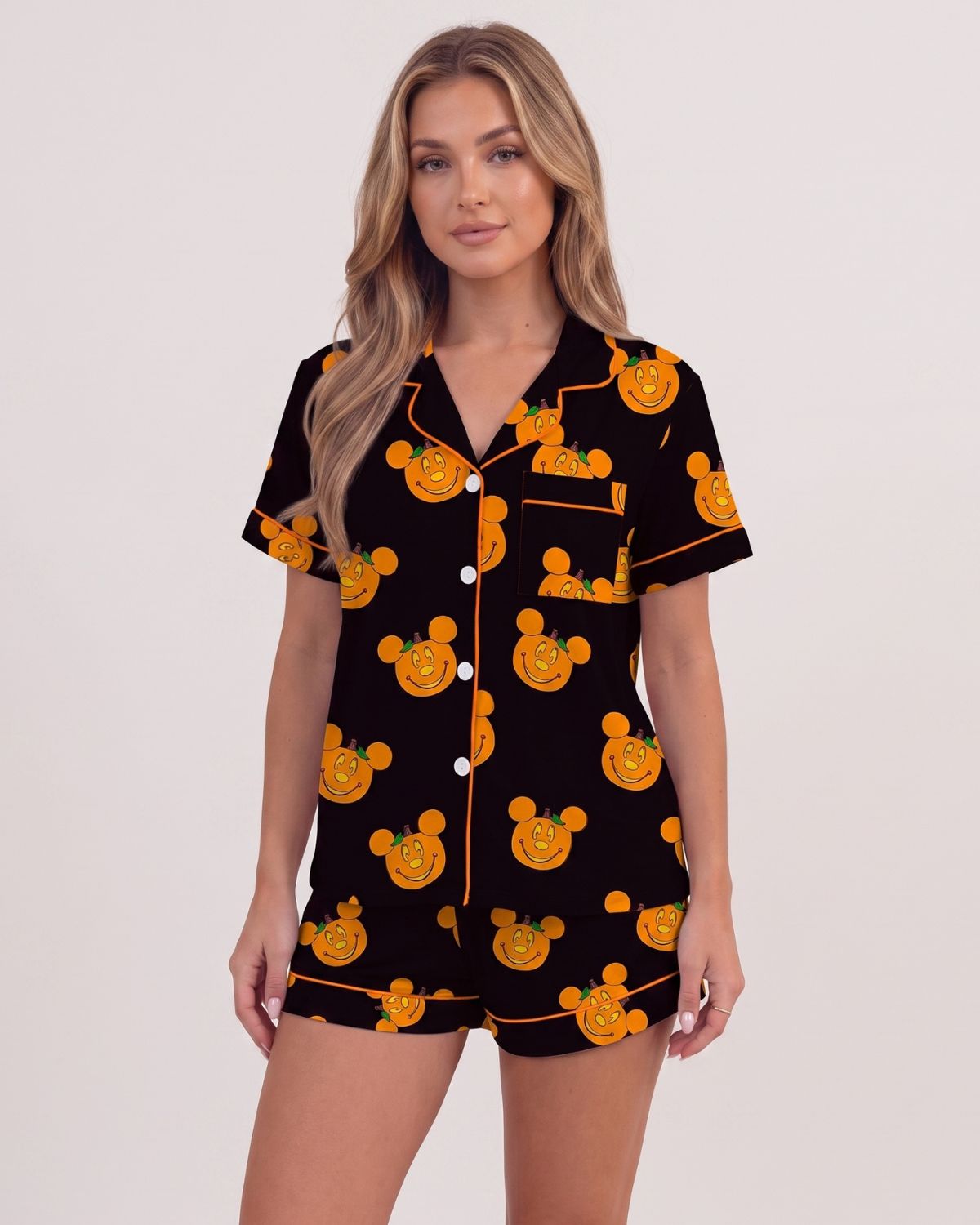 Halloween Cartoon 2-Piece Pajama Set