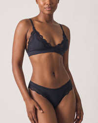 Lace Trim Lightweight Triangle Underwear Set