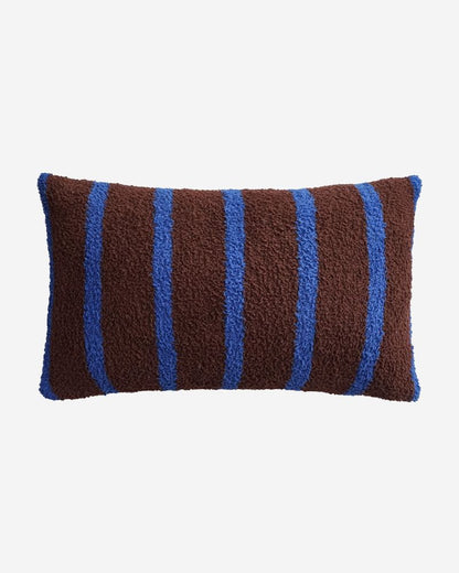 Nordic Mallard Stripe Half-Fleece Pillows for Living Room and Bedroom