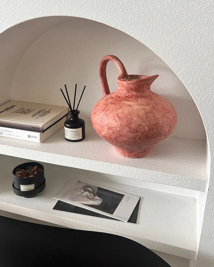 Hand-Painted Wabi-Sabi Ceramic Vase Set, Home Tabletop Decor