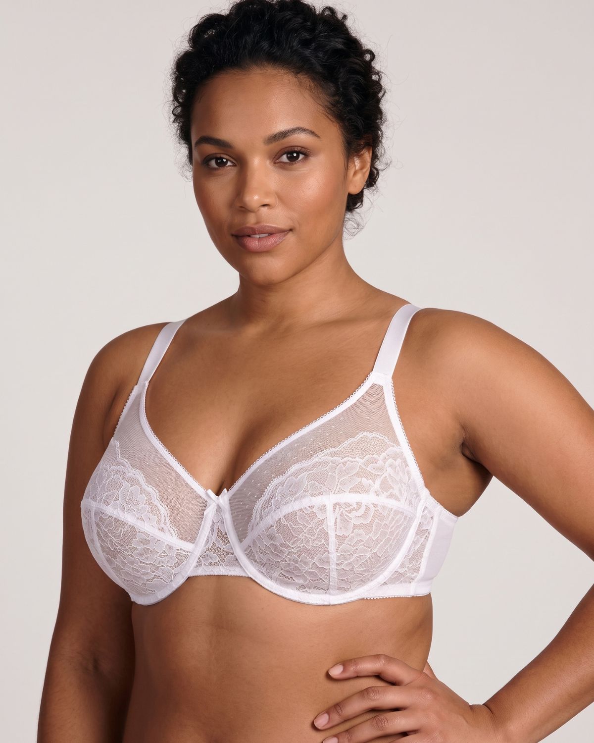 Full Coverage Floral Lace Bra