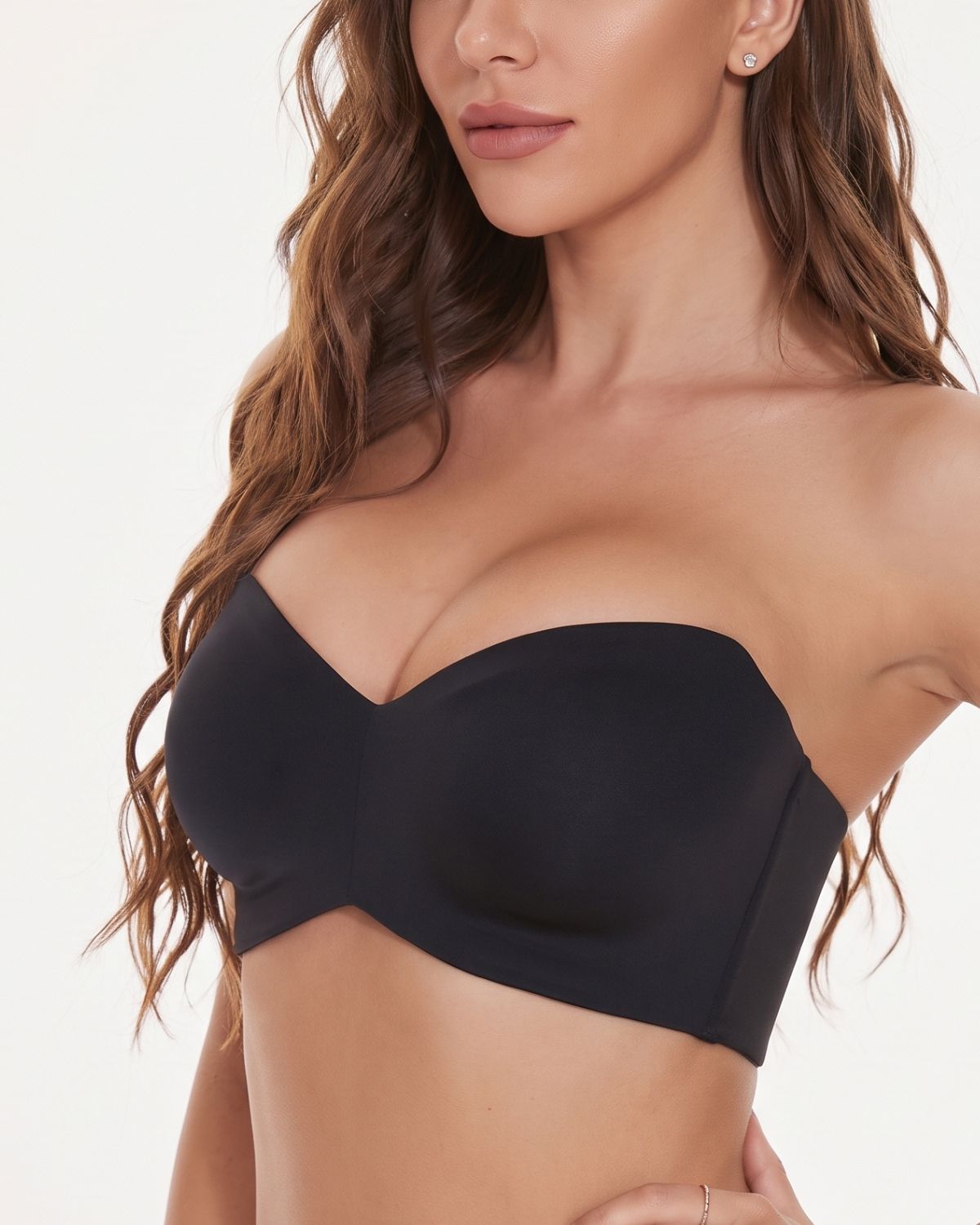 Reggiseno a fascia invisibile senza spalline minimizzante