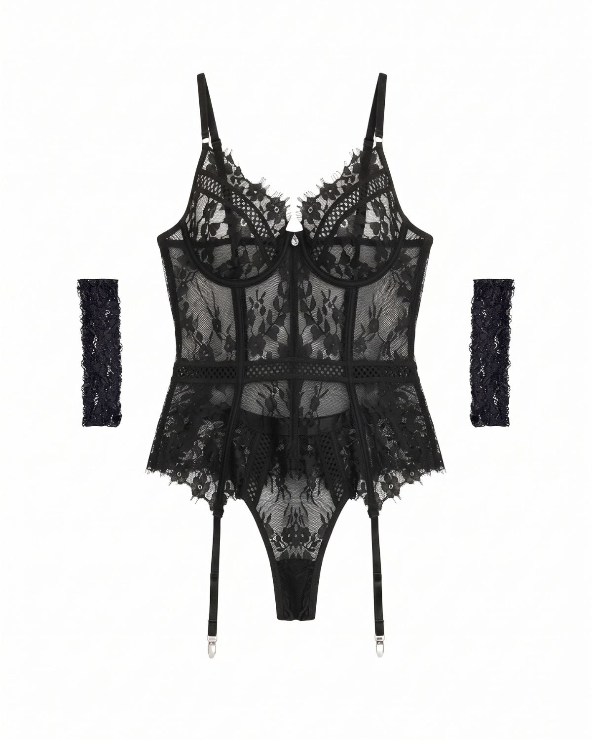 Lingerie Lace Corset  Garter Lingerie Sets