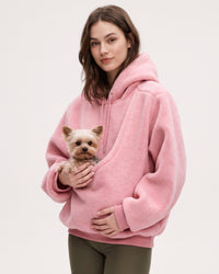 Pet Pouch Drop-Shoulder Hoodie