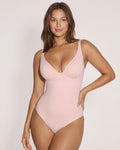 V Neck Bodysuit Tummy Control Shapewear
