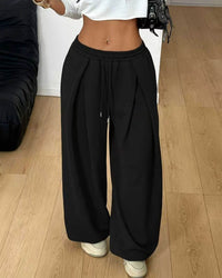 High-Waist Drawstring Jogger Pants