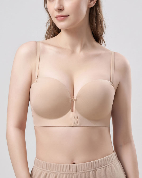 Front-Closure Strapless Push-Up Bra (For CD)