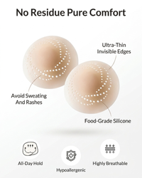 Copricapezzoli in silicone ultrasottili