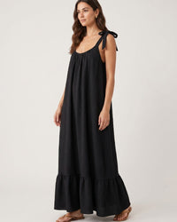Ruched U-Neck Cami Maxi Dress