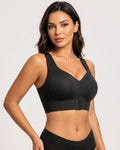 Front Closure Cross-Back Wireless Posture Bra