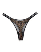 Seamless Leopard Print Bikini Thong