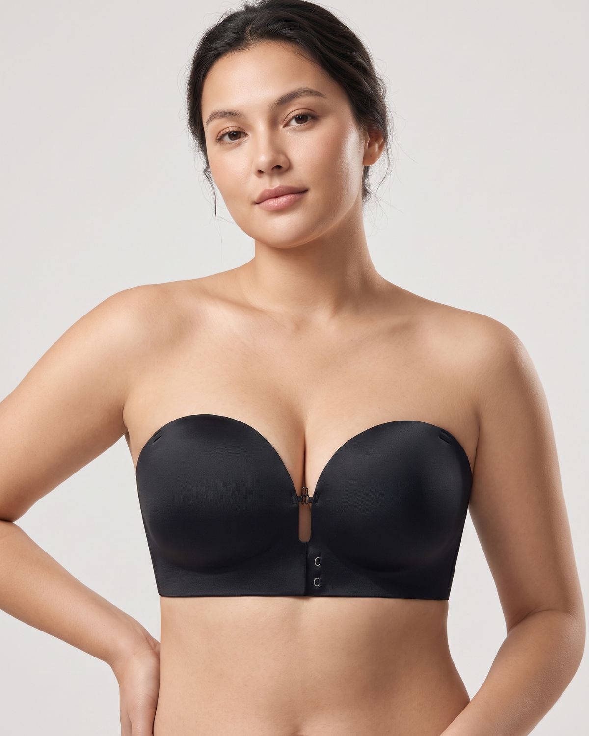Front-Closure Strapless Push-Up Bra (For CD)