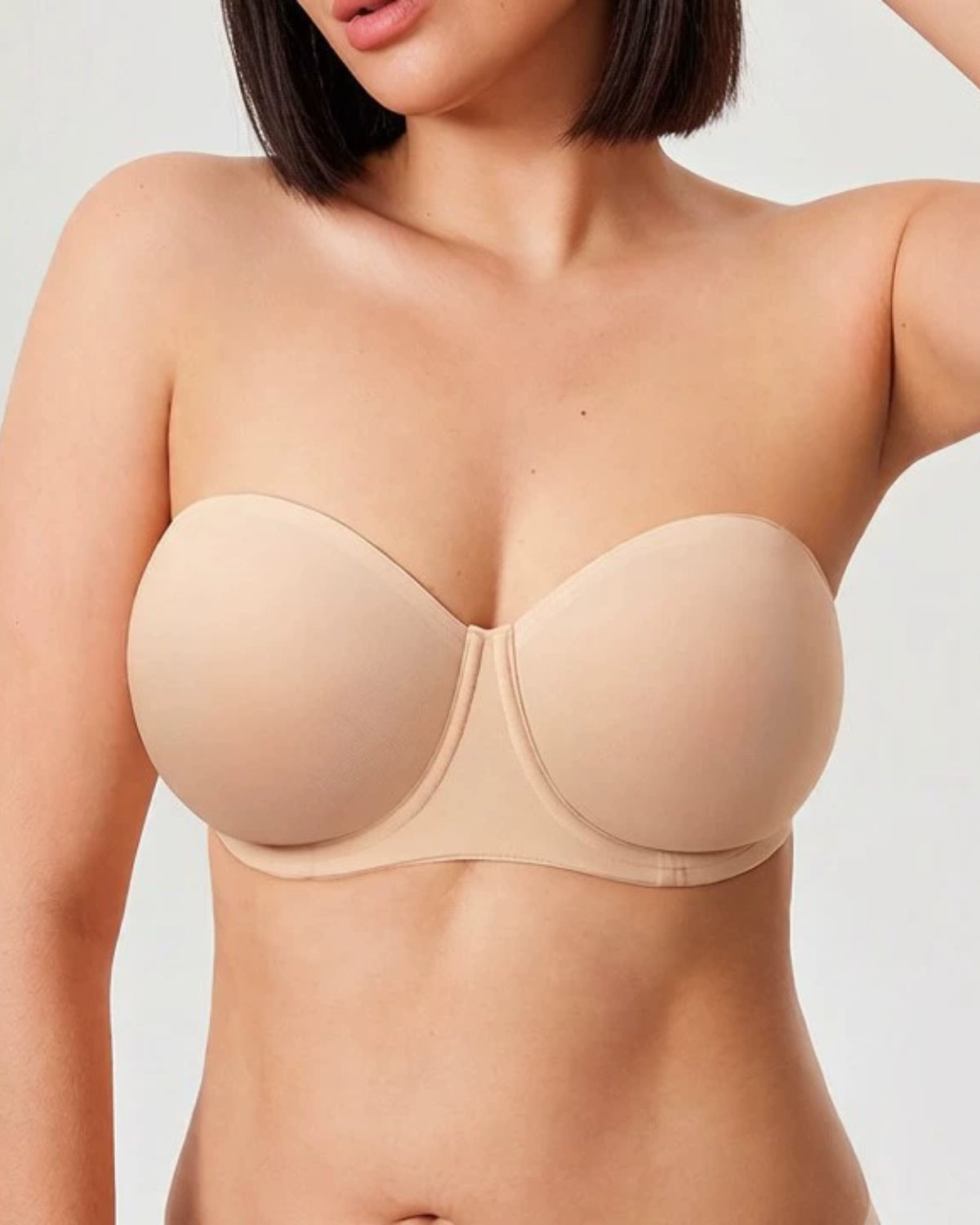 Plus Size Underwire Strapless Bra